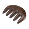 FOMIYES 2pcs Natural Sandalwood Massage Comb Thickened Wide Tooth Tool for Scalp Relief Neck and Back Relaxation Ergonomic Design for Men and view 1