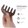 FOMIYES 2pcs Natural Sandalwood Massage Comb Thickened Wide Tooth Tool for Scalp Relief Neck and Back Relaxation Ergonomic Design for Men and view 2