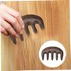 FOMIYES 2pcs Natural Sandalwood Massage Comb Thickened Wide Tooth Tool for Scalp Relief Neck and Back Relaxation Ergonomic Design for Men and view 3