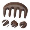 FOMIYES 2pcs Natural Sandalwood Massage Comb Thickened Wide Tooth Tool for Scalp Relief Neck and Back Relaxation Ergonomic Design for Men and view 4