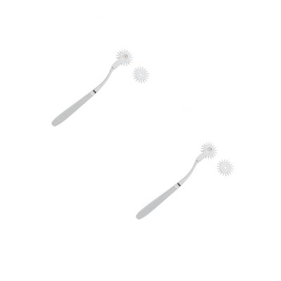 FOMIYES 2pcs Silver Massage Hammer Meridian Roller Tool for Relief and Muscle Tension Portable Massaging for Home and Travel