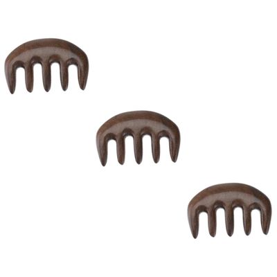 FOMIYES 3pcs Thickened Sandalwood Massage Comb for Scalp Relaxation and Care Wide Tooth Detangler for and Circulation