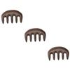 FOMIYES 3pcs Thickened Sandalwood Massage Comb for Scalp Relaxation and Care Wide Tooth Detangler for and Circulation view 1