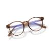 Icesor Round Clear Blue Light Blocking Muses Style Glasses Preppy Look Chic Frame Lightweight Anti Eye Strain Screen Protection TV Computer Gaming Office for Women and Men view 1