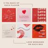 Valentine's Day Tea Gift, Love Is Brewing Tea Sampler by TEASAYS, Premium Whole Leaf Tea Bags with Love Messages, Romantic Gift for Her, Him, Girlfriend, Boyfriend, Wife, Husband, Partner view 4