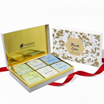 Thank You Gift Tea Set by TEASAYS, 30 Premium Whole Leaf Tea Bags with Appreciation Messages, Holiday Gift for Friends, Supervisors, Mentors, Coworkers, Nurses, Teams, Clients, Coaches
