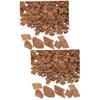 BIUDECO 2packs Medium French Oak Chips for Wine Making Whiskey Brewing and Spirits Oak Chips for Home Brewing Supplies Wine Flavor and