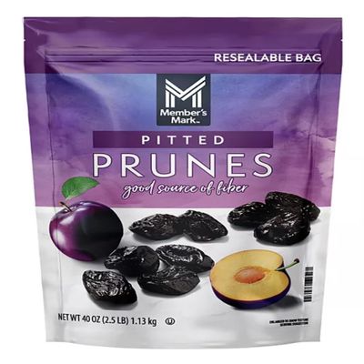 Dried Pitted Prunes; Good source of dietary fiber. Great for salads, smoothies, baked treats,(40 OZ.)(2 PK)