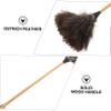 BEBEMOKO 1pc Soft Ostrich Duster Beech Handle for Efficient for Cleaning Furniture Car and More and Easy to Store view 3