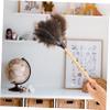 BEBEMOKO 1pc Soft Ostrich Duster Beech Handle for Efficient for Cleaning Furniture Car and More and Easy to Store view 4