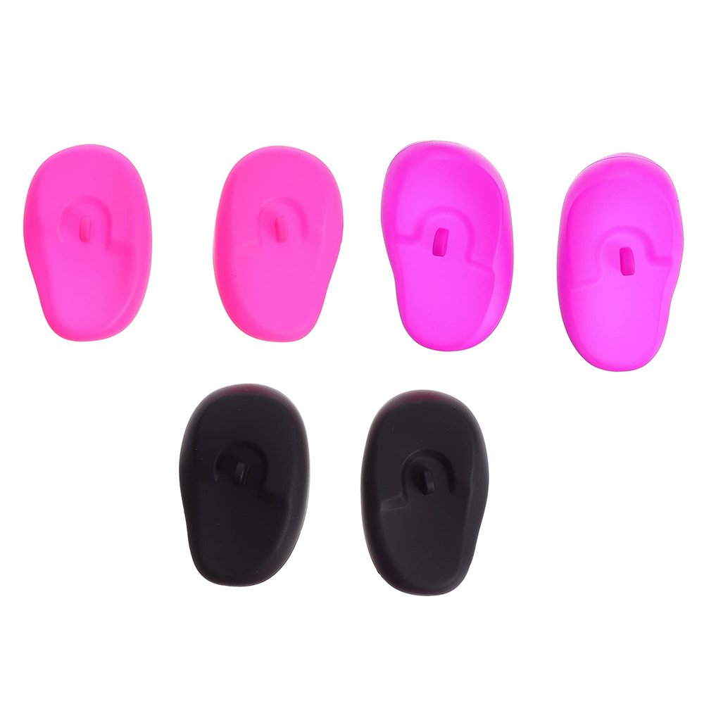 Hair Dye Ear Shield Silicone 6 Piece Ear Covers for Professional Use