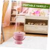 NULYLU Portable Chamber Pot with Lid Handheld Urinal for Elderly Boy Girl Pregnant Women Lightweight and Durable Spittoon for Home Use Easy to Carry Red Design view 3