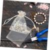 NULYLU 100pcs Small Organza Party Favors Bags Candy Packing Drawstring Jewelry Bags view 3