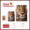 AKDODK Leopard Print Print Personalized Christmas Gift Bags,Holiday Drawstring Gift Bags For Xmas Presents Party Favor view 4