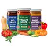 Beyond the Bib All Natural Toddler Sauces for Picky Eaters - Hidden Vegetables, No Added Sugar, Quick & Healthy Mealtime Solution - For 24+ Months (Tomato, BBQ, Sweet Mustard) view 1