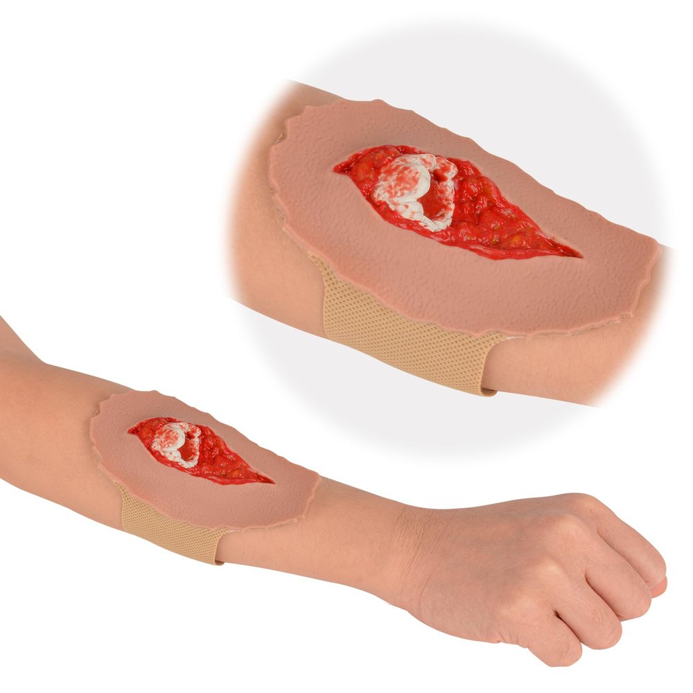 MedEduQuest Wound Packing Trainer, Strap-On Open Fracture, Second Degree