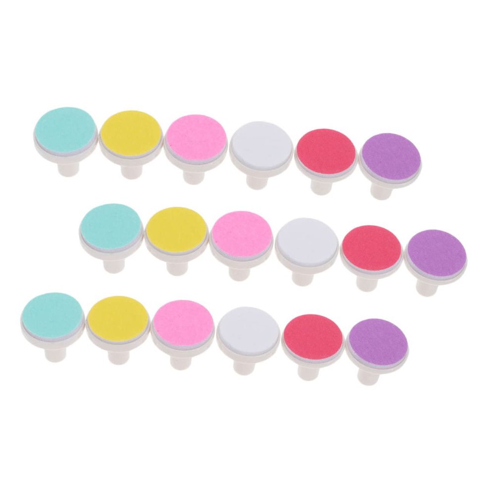 BELLIFFY 18pcs Nail Grinding Heads Safe Nail Care Tool for Gentle Trimming and Long- for Showers and Birthdays