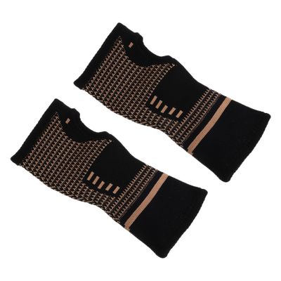 TOBBOMEY 1pair High Elasticity Wrist Brace for Sports Black for Outdoor Activities and Riding and Comfortable Design