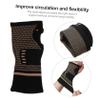 TOBBOMEY 1pair High Elasticity Wrist Brace for Sports Black for Outdoor Activities and Riding and Comfortable Design view 4