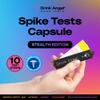 Drink Angel Spike Test Capsule Stealth Edition | Clinically Tested Drink Spiking Test Strips | UK Approved & California Compliant | Keyring Capsule with 10 Tests | Nights Out, Clubs, Parties view 2