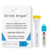 Drink Angel Spike Test Capsule Neon Blue Edition | Clinically Tested Drink Spiking Test Strips | UK Approved & California Compliant | Keyring Capsule with 10 Tests | Nights Out, Clubs, Parties view 1