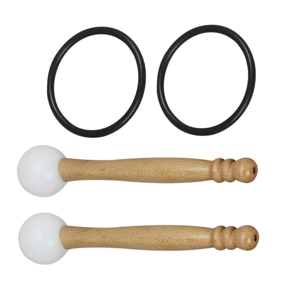 BESTonZON 2sets Rubber Mallets for Sound Bowls Includes Mallets for Meditation and Healing for Singing Bowls and Sound Therapy