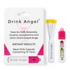 Drink Angel Spike Test Capsule Neon Pink Edition | Clinically Tested Drink Spiking Test Strips | UK Approved & California Compliant | Keyring Capsule with 10 Tests | Nights Out, Clubs, Parties view 1