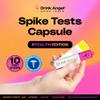 Drink Angel Spike Test Capsule Neon Pink Edition | Clinically Tested Drink Spiking Test Strips | UK Approved & California Compliant | Keyring Capsule with 10 Tests | Nights Out, Clubs, Parties view 2
