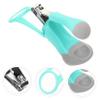 BESTonZON Nail Clipper for Seniors and Ergonomic Design Stainless Steel Blades Portable Fingernail Trimmer with Nail File for Easy Grooming Travel view 4