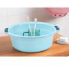 Plastic Thicken Large Capacity Slip Wash Basin for Home Dormitory Clothes Washing (Small) view 3