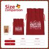 BYOBLU I'm a Vet Tech What's Your Superpower Holiday Drawstring Gift Bags, Christmas Gift Wrapping Sacks Pouches for Xmas Presents Party Favor (Large Small) view 3