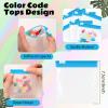24 Pieces Pill Pouch Bags Zippered Set Reusable Translucent Medicine Organizer Sealing Travel Plastic Bags with Slide Lock for Storage(Light Blue) view 2