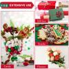 Alipis Christmas Cellophane Wrap Santa Clause Treat Bags Xmas Pattern Wrapping Paper Wrapper Sheet for Crafts Fruit Basket Packing view 3