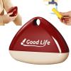 Good Life Portable Lint Roller - Washable Sticky Pet Hair Remover for Clothes (Red) view 1