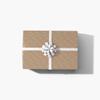 Waterleaf Paper Co. | Monograms - Letter X | 100% Recyclable Kraft Wrapping Paper, Premium Gift Wrap, Sustainable, Minimal-Waste (30" x 10') view 3