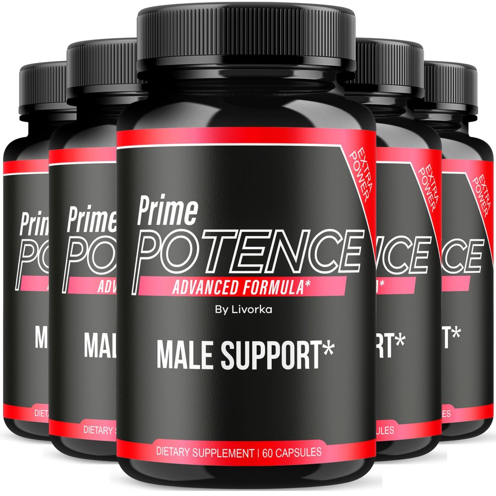 (5 Pack) Prime Potence Capsules, Prime Potence, Prime Potence Pills, Prime Potence Advanced Formula, Official Prime Potence All Natural Pills, Prime Potence Reviews, 300 Capsules for 5 Months
