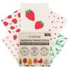 SUPERSCANDI Swedish Dishcloths With 100% Recycled Bioplastic Hanger, Reusable Paper Towels Washable 100 Times, Biodegradable, Super Absorbent Cleaning Cloth Dish Towel For Kitchen, 5-Pack Strawberries view 1
