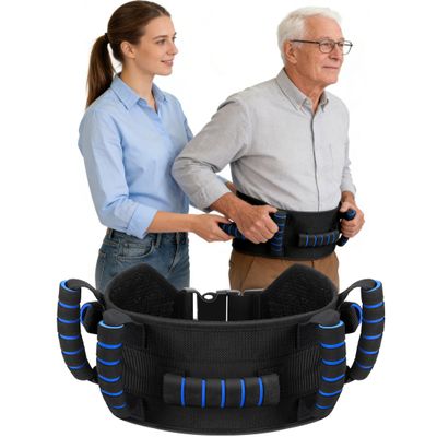 Vatefery Gait Belt for Seniors with HandlesGate Belts Medical for ElderlyTransfer Belt for Disabled,Physical,Handicap,Bariatric Therapy,Walking Safety Belt with Quick Release Buckle