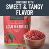 Viva Naturals Organic Dried Goji Berries, 8 oz (227 g)  Non-GMO, Vegan Wolfberries, Perfect for Goji Berry Tea, Smoothies, Baking & Snacking view 2