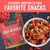 Viva Naturals Organic Dried Goji Berries, 8 oz (227 g)  Non-GMO, Vegan Wolfberries, Perfect for Goji Berry Tea, Smoothies, Baking & Snacking view 3