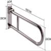 PROHEL Free of Leadsturdy Shower Safety Grab Bar for Bathtub, Hidden Bracket Safe Bath Shower Grip,Toilet Rail for Bathroom Safety, Flip up Balance Armrests for Disabled, The Elderly, Pregnant view 2