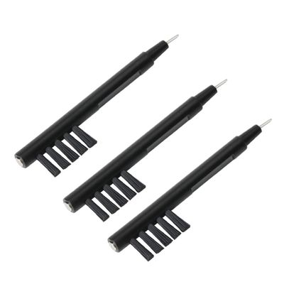 OHPHCALL 5-Piece U-Shaped Hearing Amplifier Cleaning Brush Set with Wax and Magnet for Hearing Aid Maintenance Black