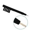 OHPHCALL 5-Piece U-Shaped Hearing Amplifier Cleaning Brush Set with Wax and Magnet for Hearing Aid Maintenance Black view 3