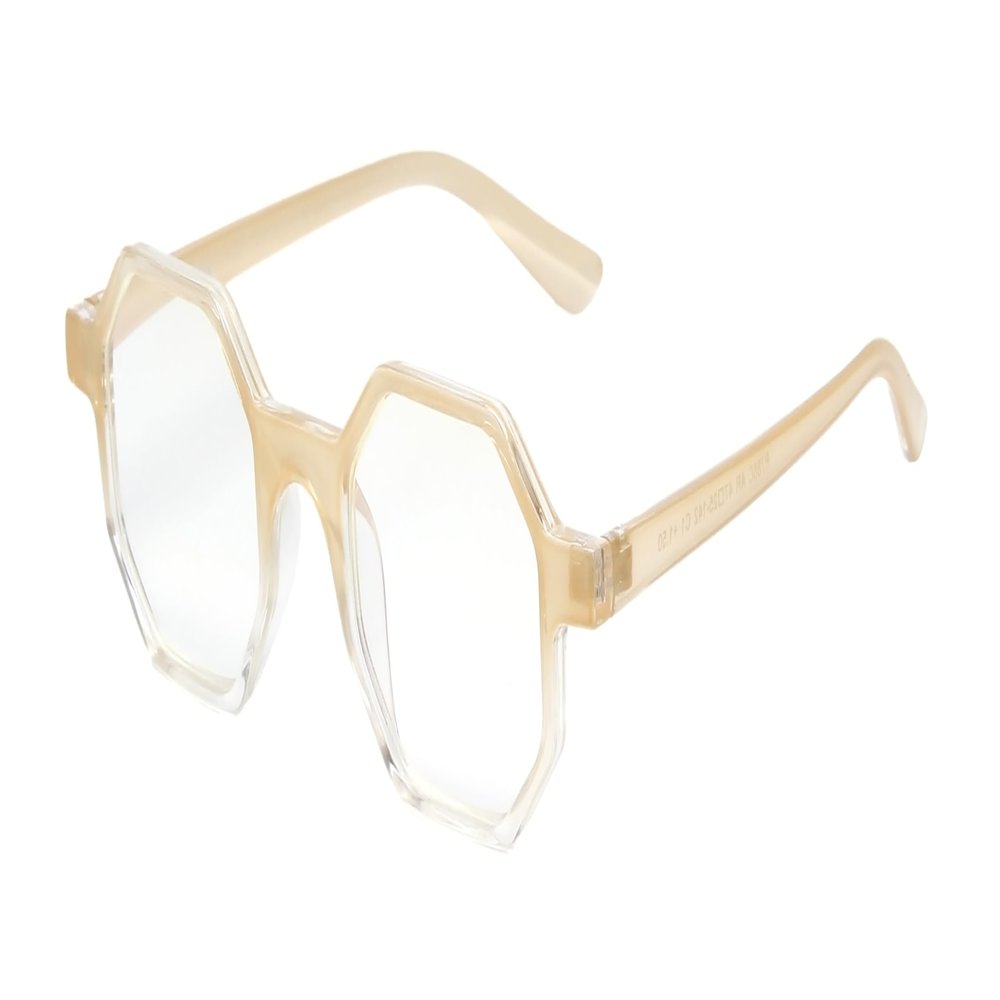Medspex R786C Blue Light Blocking Reading Glasses +4.0 Tan Crystal Men Women Trendy Computer Readers Gaming Work TV Phones
