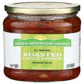 Green Mountain Gringo Fire Roasted Chile Salsa 16 oz (Pack of 6)