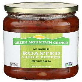 Green Mountain Gringo Fire Roasted Chile Salsa 16 oz (Pack of 6)
