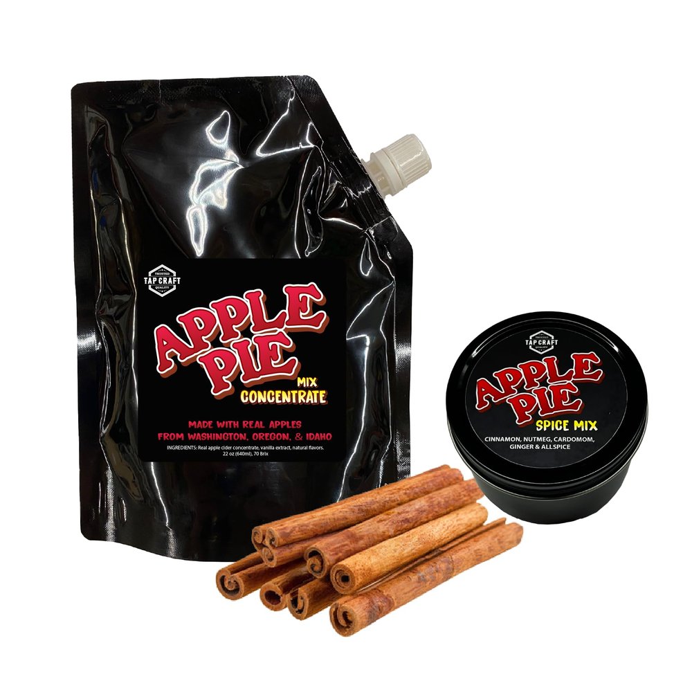 Tapcraft - Apple Pie Concentrate and Spice Mix - Make Your Own Apple Pie Moonshine at Home -Moonshine recipe ingredient and instruction Kit