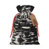 HDSKFNS Barber Shop Monochrome Style Xmas Burlap Bag Christmas Drawstring Bag Holiday New Year Party Home Office Packaging view 1