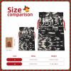 HDSKFNS Barber Shop Monochrome Style Xmas Burlap Bag Christmas Drawstring Bag Holiday New Year Party Home Office Packaging view 4