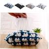 KONTONTY 4pcs Japanese Cotton Tissue Box Paper Towel Holder Napkin Storage Container Foldable Fabric Fits Bathroom Office Home Hotel view 2